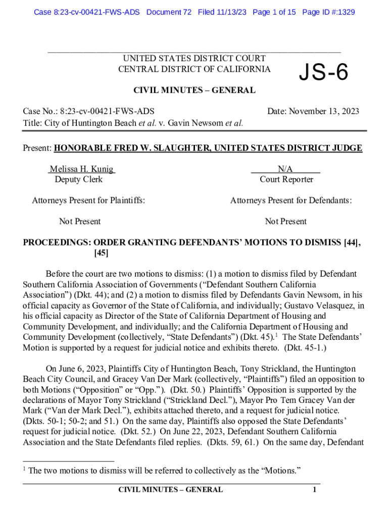 Fillable Online oag ca notice of motion and motion to enforce stipulated judgment Fax Email ...