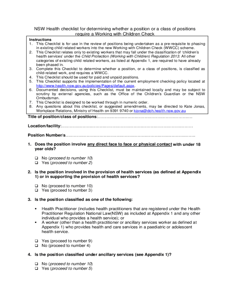 Fillable online working with children check nsw department of