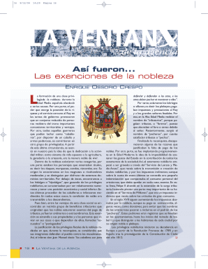 Las exenciones de la nobleza
