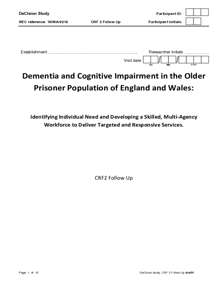 Fillable Online Dementia and mild cognitive impairment in prisoners ...