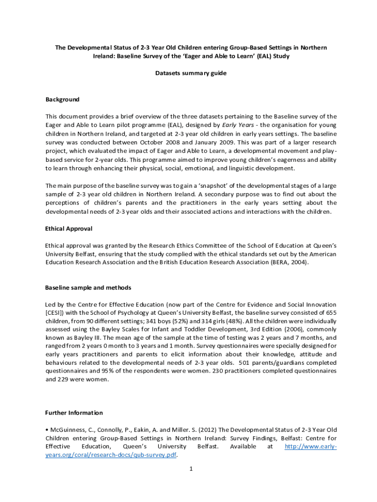 Fillable online evaluation of the eager and able to learn programme for