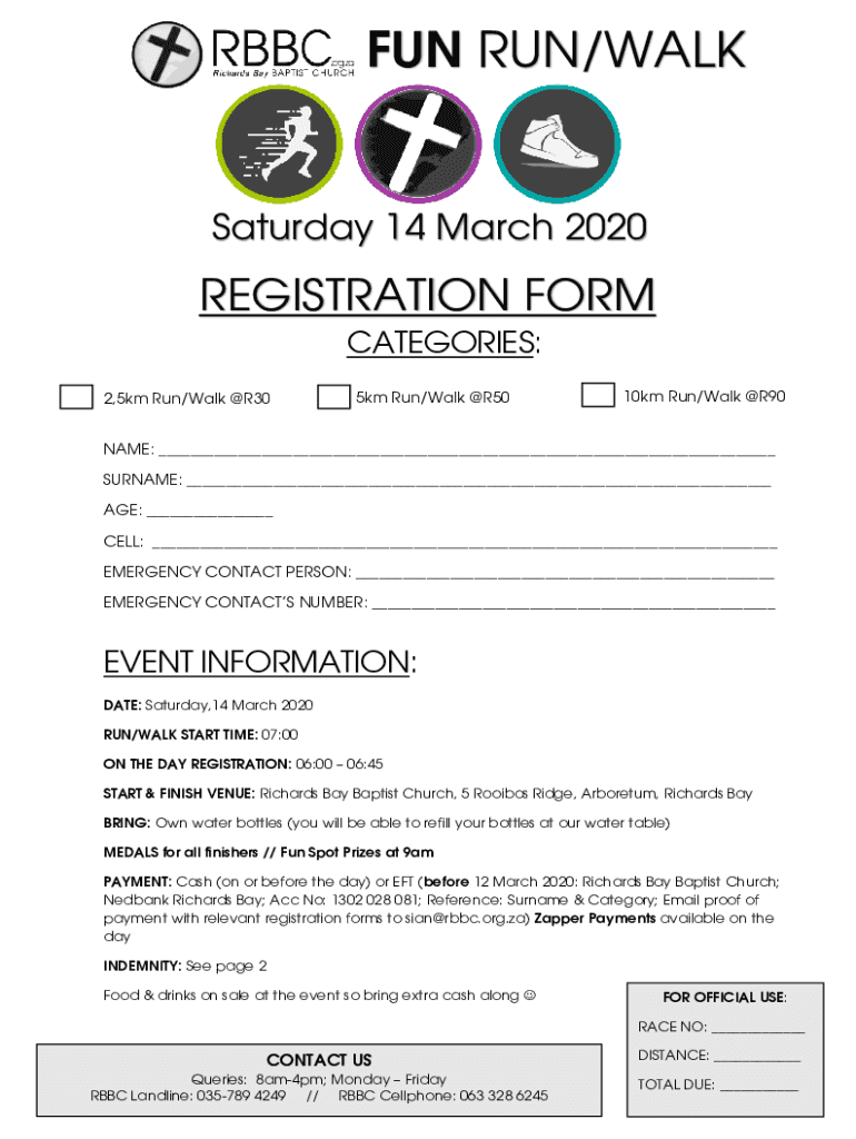 Fillable Online Your 9 Week Plan to Organizing a 5K Charity RunClassy