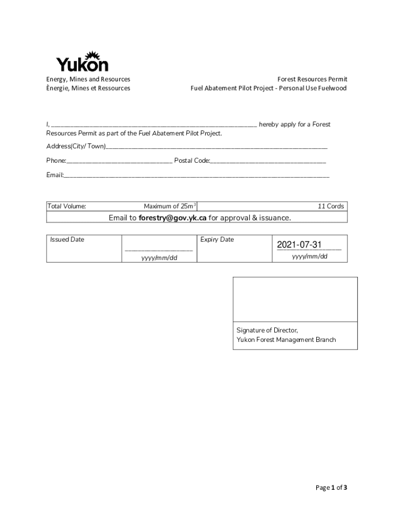 Fillable Online Wood Cutting Authorization Fax Email Print pdfFiller