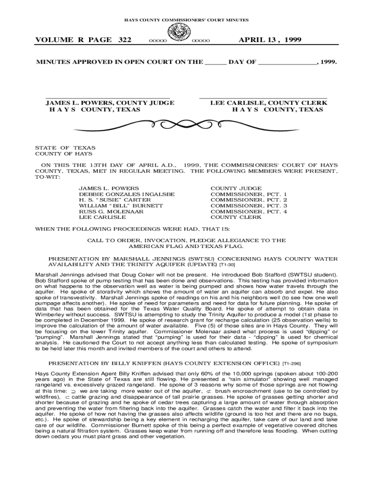 Fillable Online order adopting regulations of hays county, texas for certain Fax Email Print