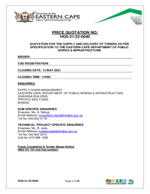 Quotation for the Supply and Delivery of Destop Printer ...