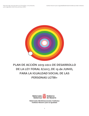 Plan de accin 2019-2022 de la ley foral 8/2017 , de 19 de junio,