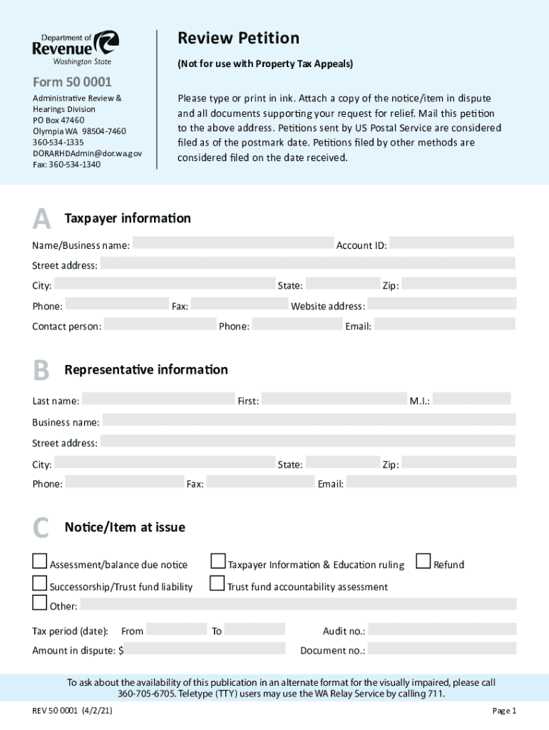 Review Petition Review Petition Preview on Page 1