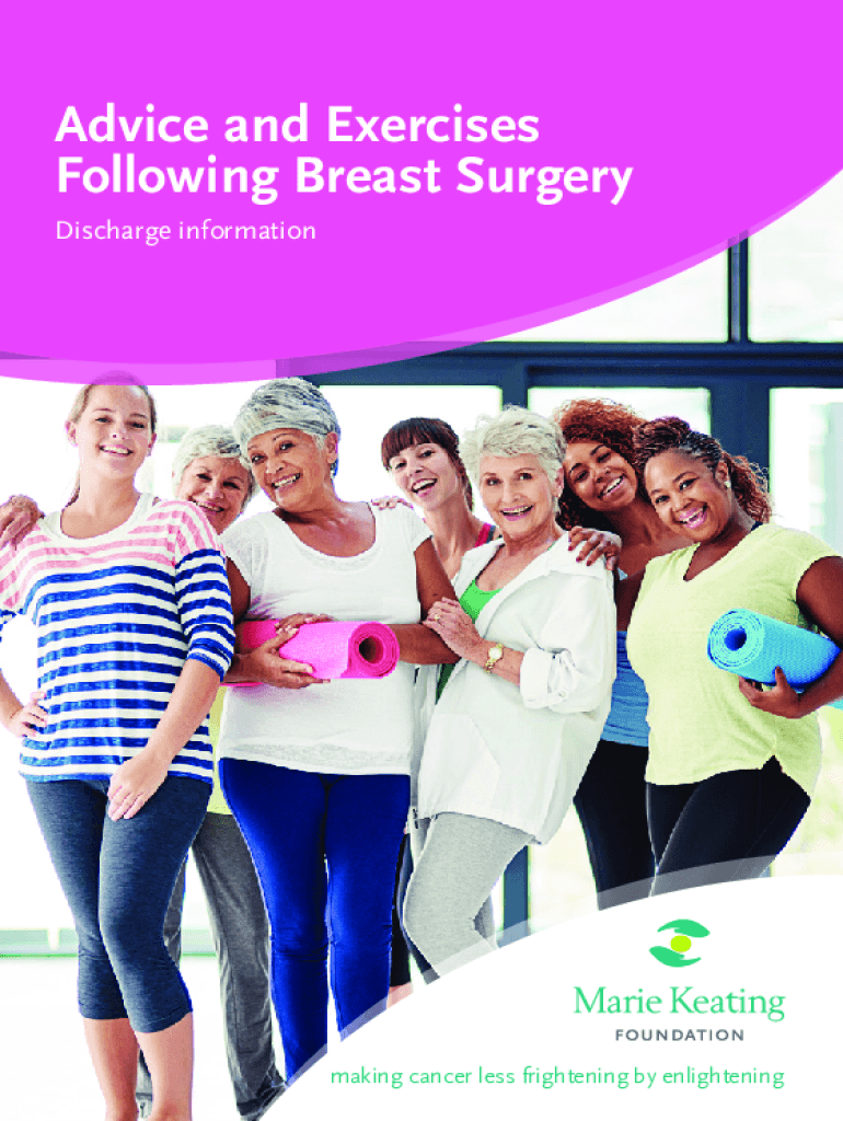 Fillable Online Advice and Exercises Following Breast Surgery Fax Email