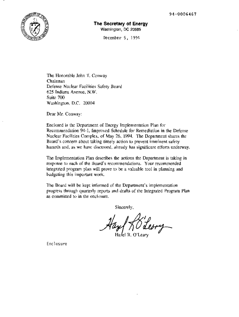 Fillable Online ehss energy Defense Nuclear Facilities Safety Board