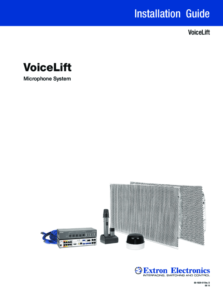 Fillable Online Installation Guide VoiceLift Microphone System Fax