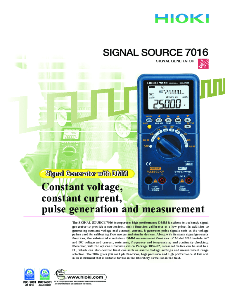 Fillable Online Signal Generator Is Equipped With DMMElectronic Design