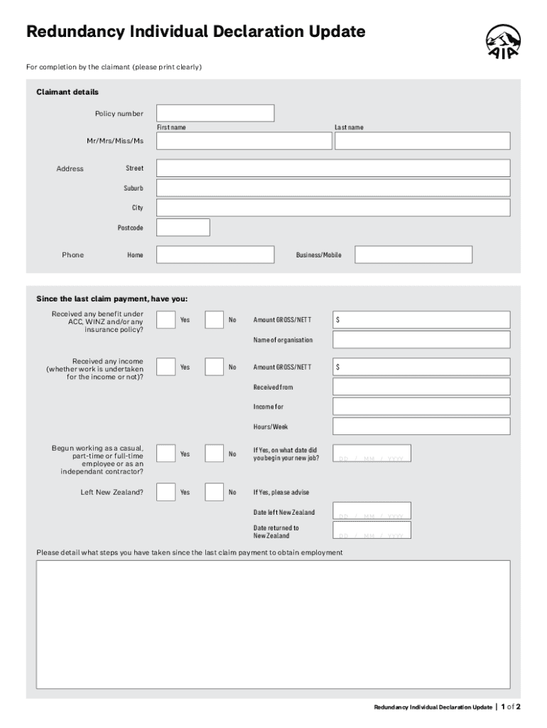 Fillable Online Company redundancy policy template Fax Email Print