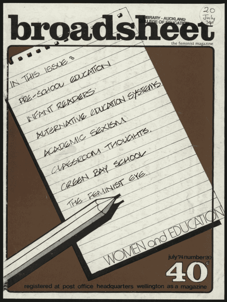 Fillable Online Chapter 1 Broadsheets SingleSheet Publishing in the