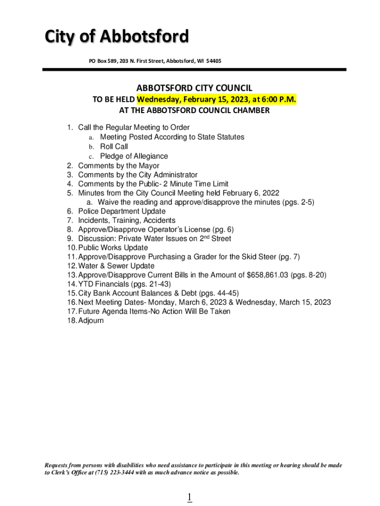 Fillable Online Mayor & CouncilCity of Abbotsford Fax Email Print