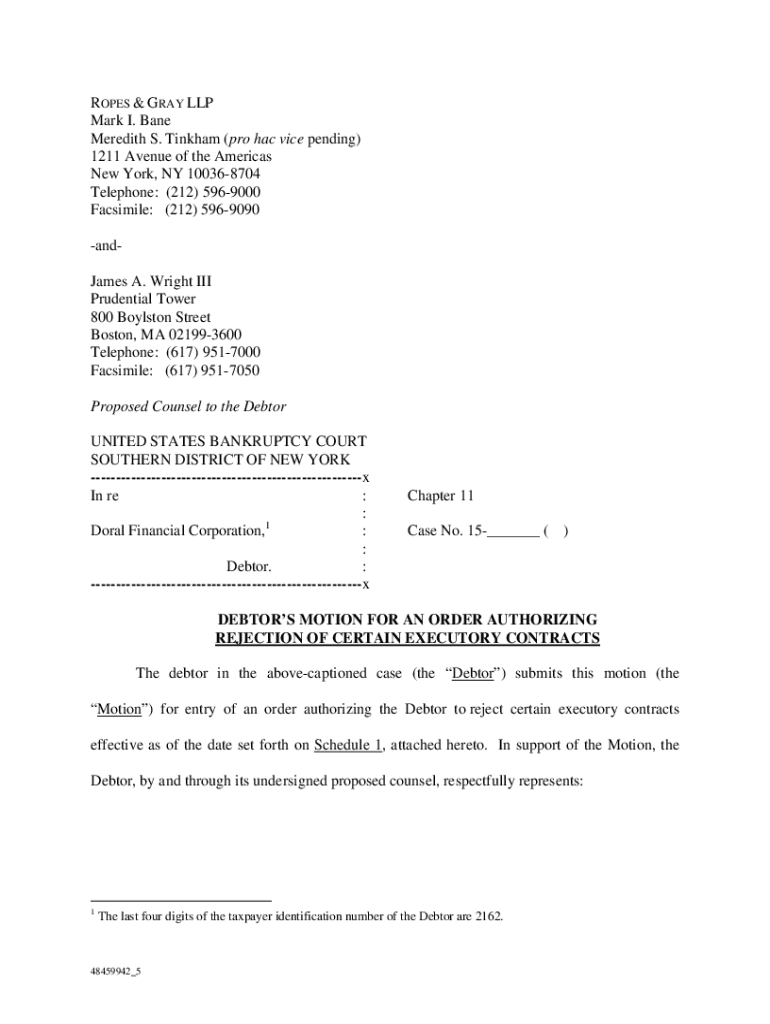 Fillable Online ROPES & GRAY LLP Mark I. Bane Meredith S. Tinkham