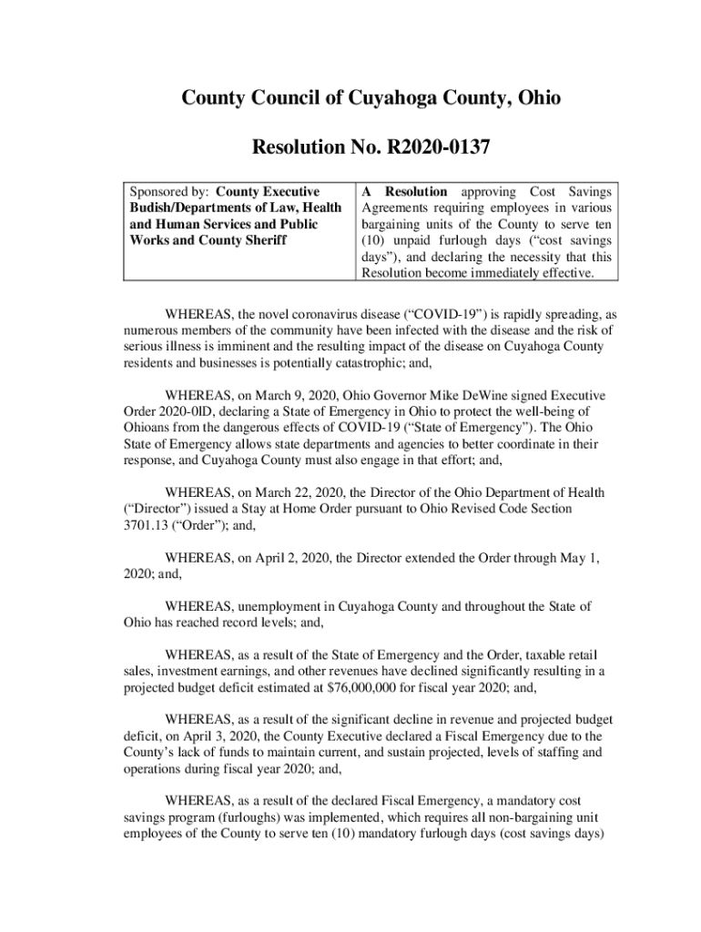 Fillable Online Cuyahoga County Sheriff proposing a 50 increase in