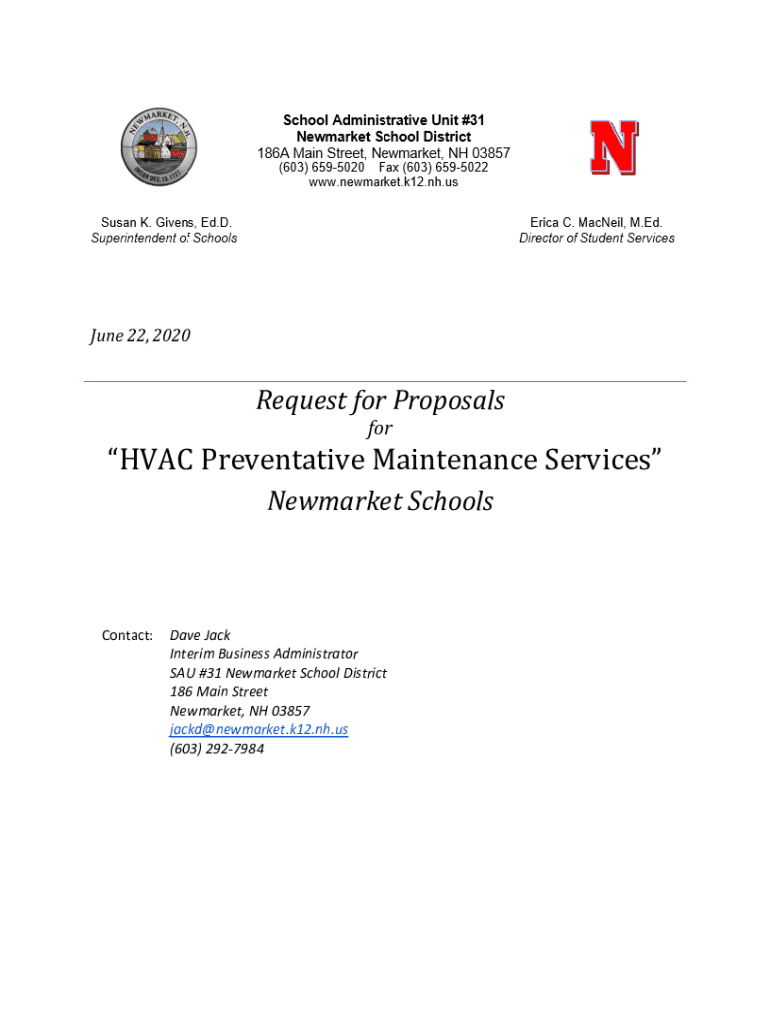 Fillable Online RFPTemplateforMaintenanceServices.pdf Fax Email Print pdfFiller