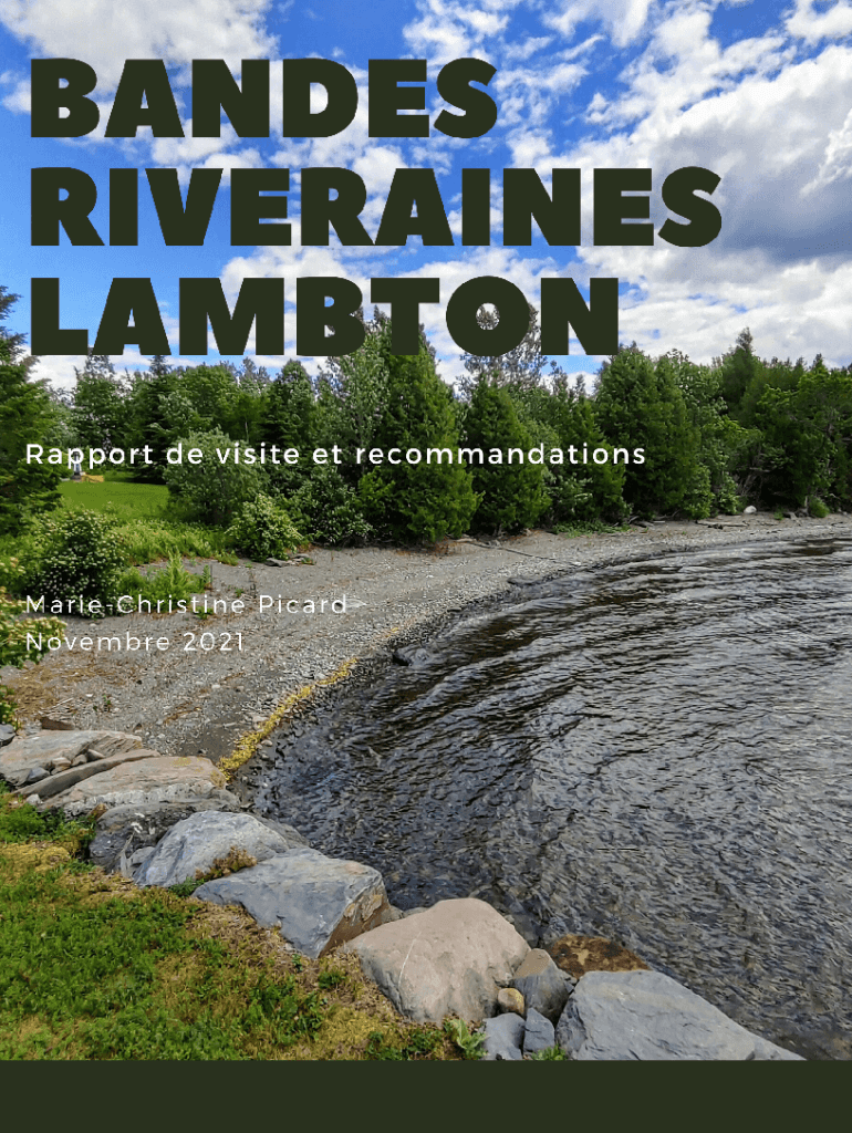 Remplissable En Ligne Programme de vgtalisation des rives du lac Trois