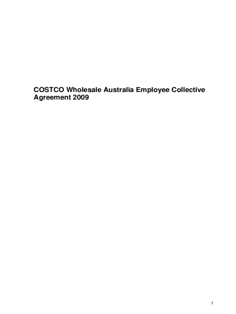 Fillable Online Costco Wholesale Australia Enterprise Agreement Fax