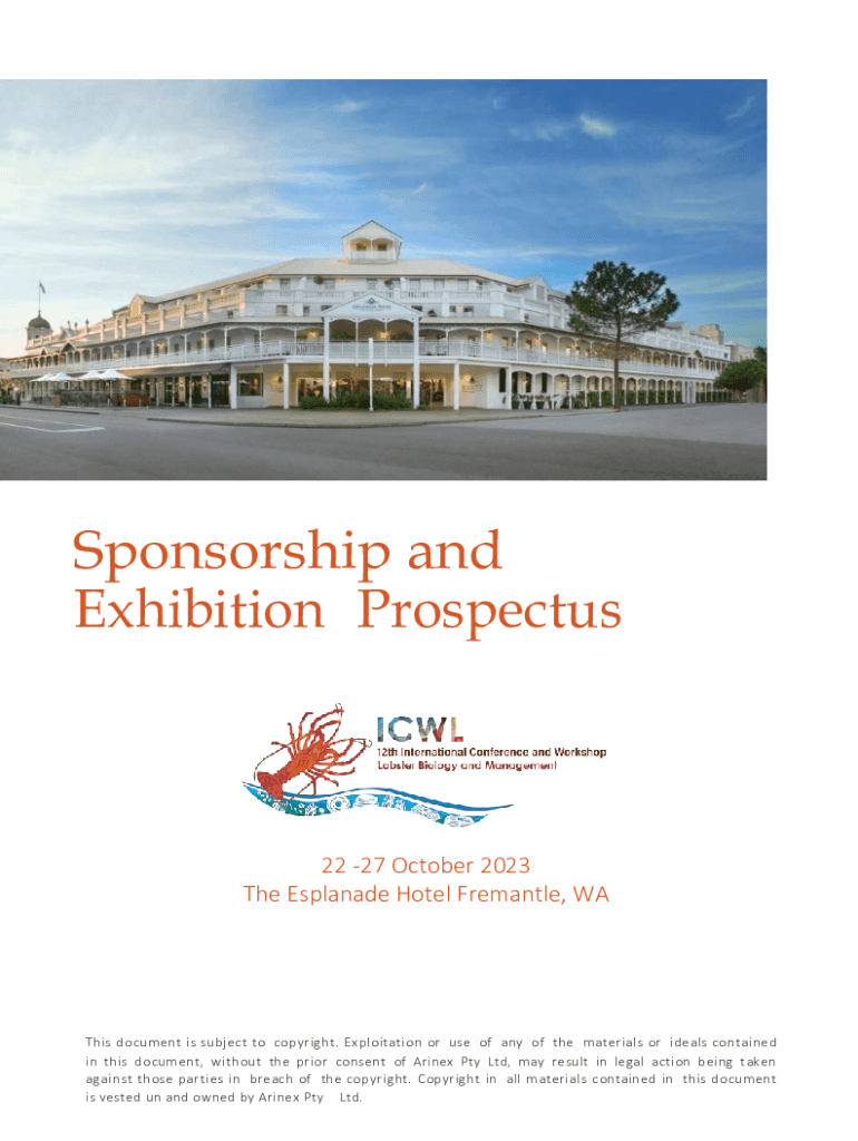 Fillable Online Sponsorship and Exhibition Prospectus V1 Fax Email ...