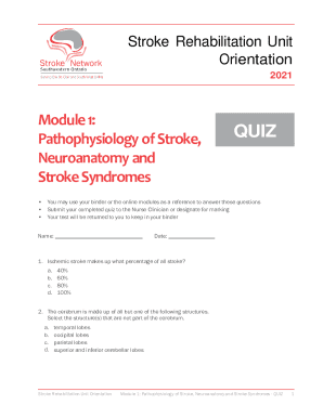 Fillable Online Organised inpatient (stroke unit) care for stroke ...