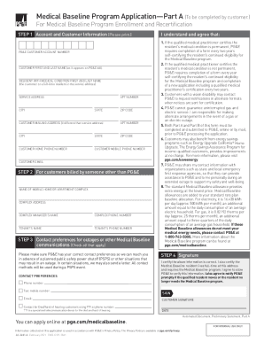 Pge Medical Baseline Form - Fill Online, Printable, Fillable ...