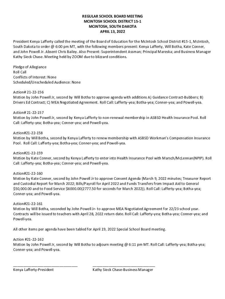 Fillable Online McIntosh County School District Fax Email Print pdfFiller