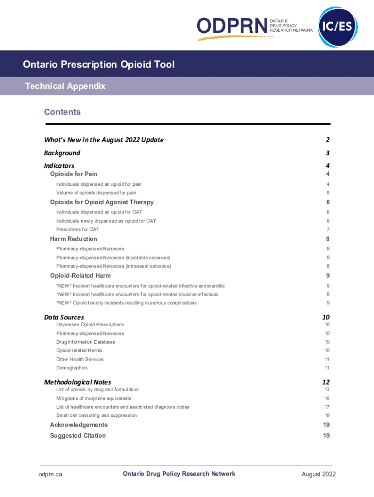 Fillable Online Ontario Prescription Opioid Tool Fax Email Print