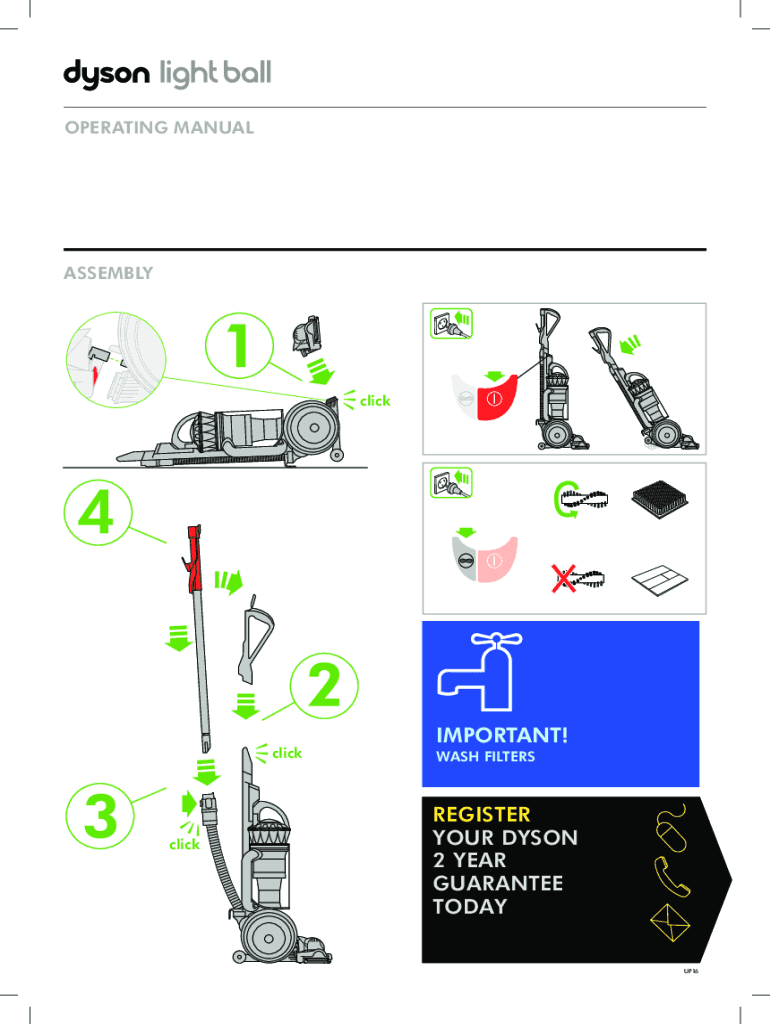 Fillable Online IMPORTANT! REGISTER YOUR DYSON 2 YEAR Fax Email