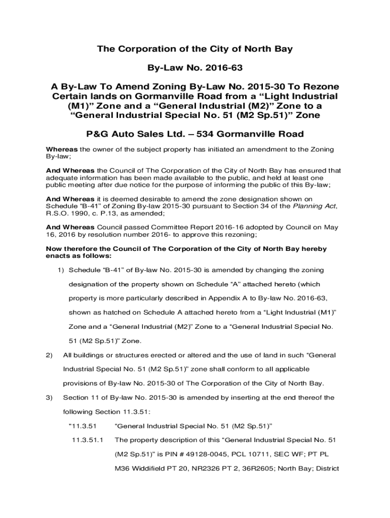 Fillable Online City of North Bay Zoning ByLaw Interactive Map Fax