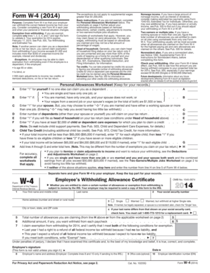 Form W-4 (2014)