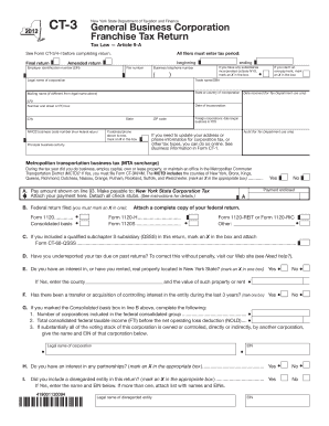 New York State Franchise Tax Return