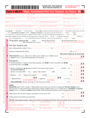 Massachusetts Nonresident Part-Year Resident Tax Return