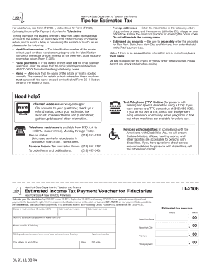 New York State Estimated Income Tax Payment Voucher for Fiduciaries