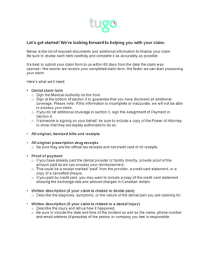 Dental Claim Form