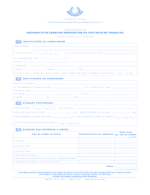 Requerimento de Pagamento de Créditos Emergentes do Contrato de Trabalho