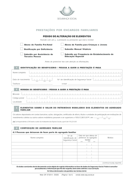 PEDIDO DE ALTERAÇÃO DE ELEMENTOS