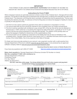 Georgia Corporate Income Tax Payment Voucher