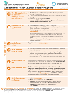 Georgia Health Coverage Application