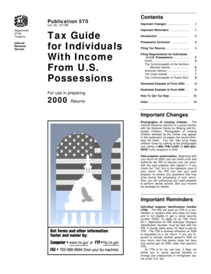 IRS Tax Guide for Individuals in US Possessions