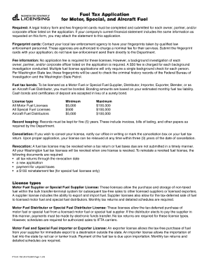 Washington Fuel Tax Application