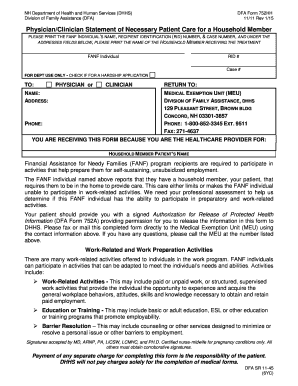 dfa form 752hh physician clinician statement of necessary patient care for a household member