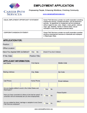 Employment Application Form