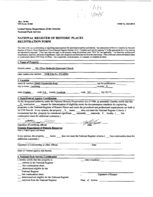 National Register of Historic Places Registration Form
