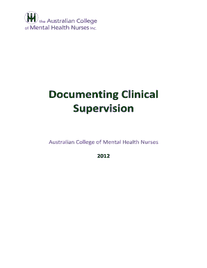 Clinical Supervision Agreement
