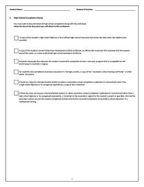 2014–2015 Independent Verification Worksheet