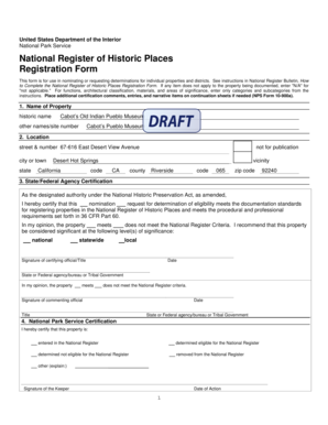 National Register of Historic Places Registration Form