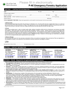 Emergency Forestry Application
