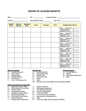 Form WC-701 Weekly Compensation Report