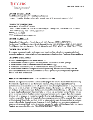 Course Syllabus Template
